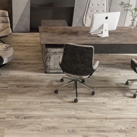 Kvartsvinylgolv SPC Titan Oak / 5 mm / klass 33 / klick (~229 SEK/m²)